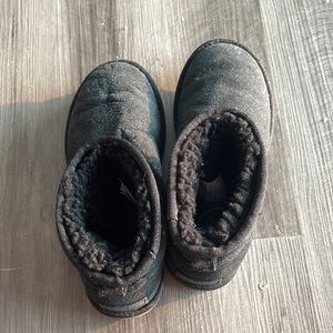 Women’s black mini UGGs
